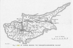 Railstructuur in Cyprus (1906)